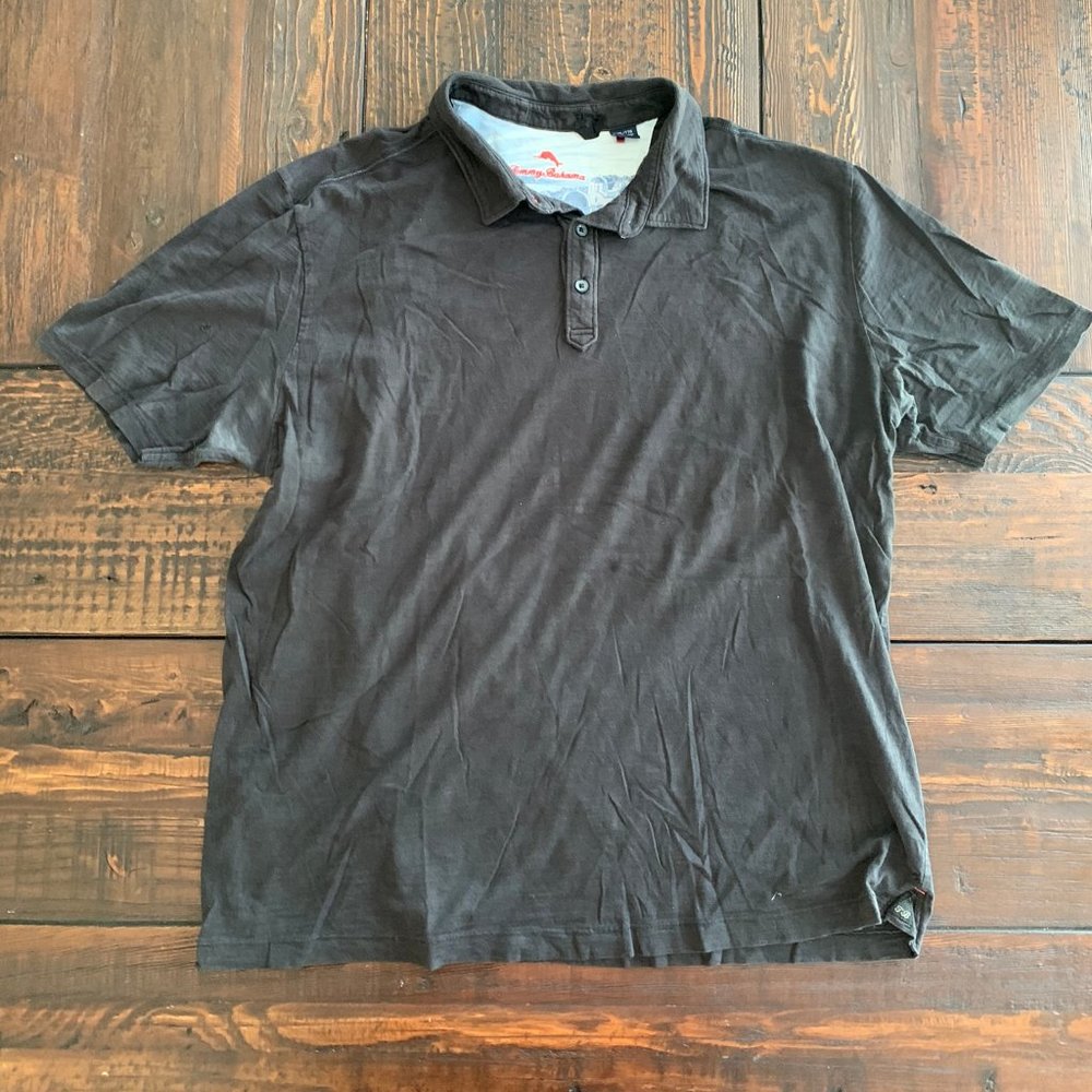Tommy Bahama black polo